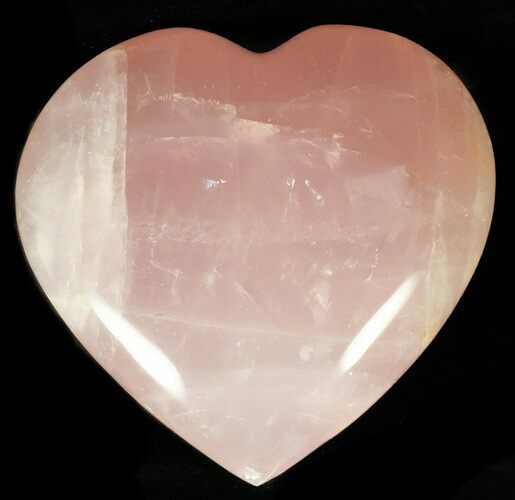 Polished Rose Quartz Heart - Madagascar #59107